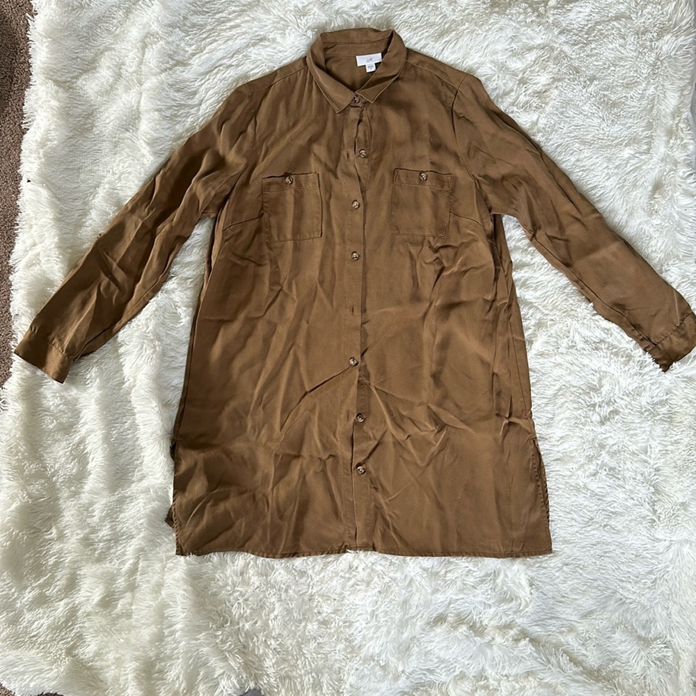 j.jill size M tunic button down dress